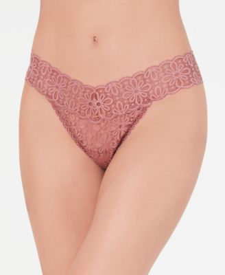 JENNI Intimates Pink Thong Underwear Plus ONE SIZE