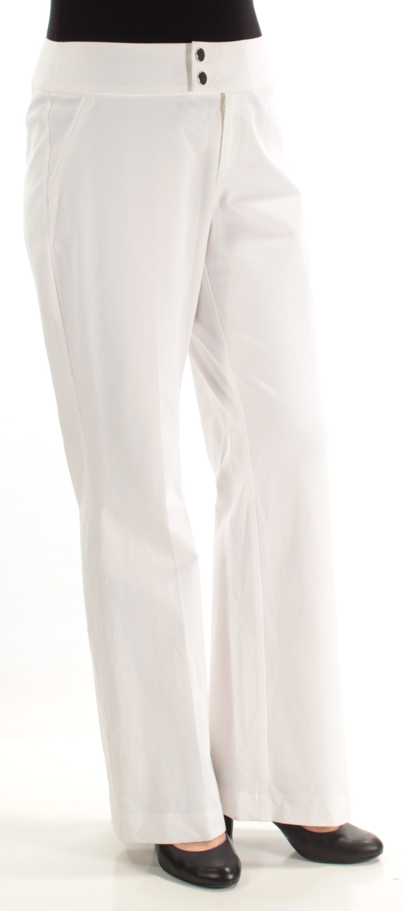 INC Womens White Flare Pants