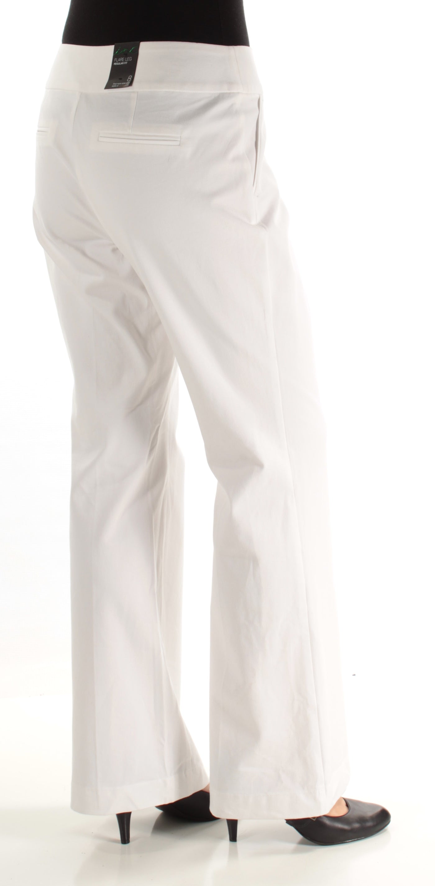 INC Womens White Flare Pants