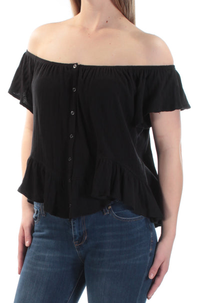 WE THE FREE Womens Short Sleeve Off Shoulder Top