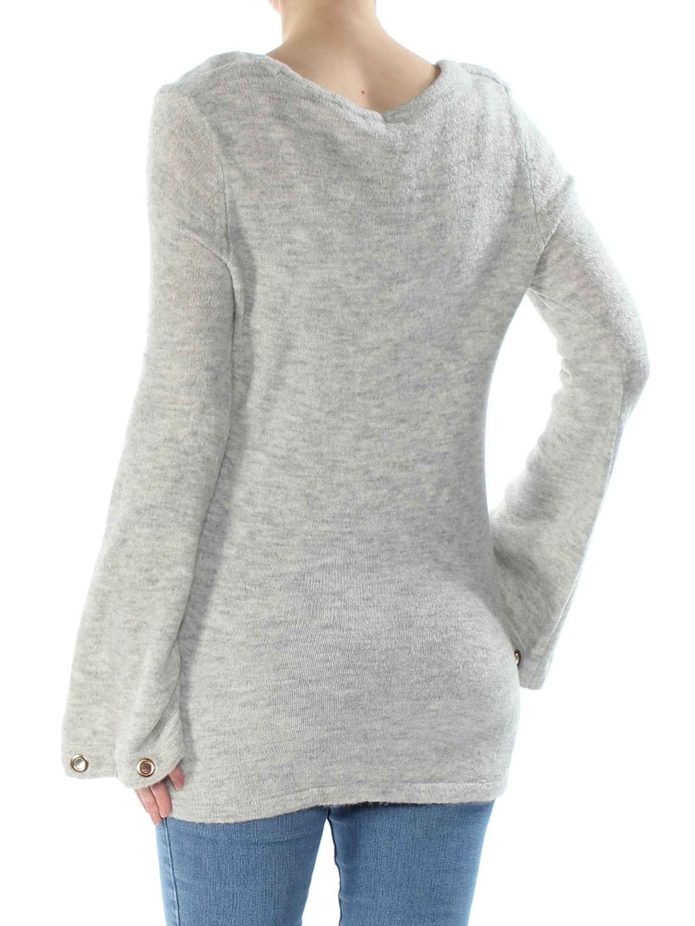 KENSIE Womens Bell Sleeve Scoop Neck Sweater