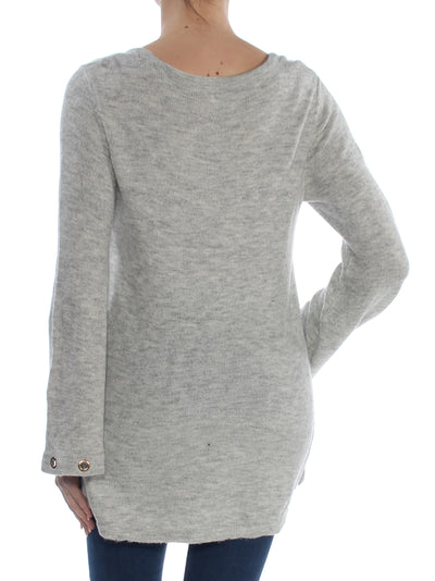 KENSIE Womens Bell Sleeve Scoop Neck Sweater