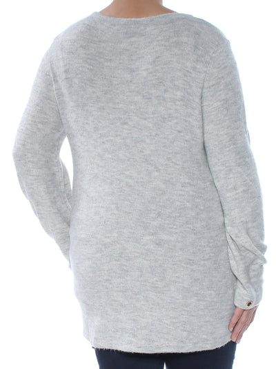 KENSIE Womens Bell Sleeve Scoop Neck Sweater