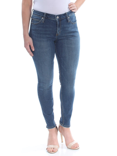 CALVIN KLEIN JEANS Womens Blue Skinny Jeans