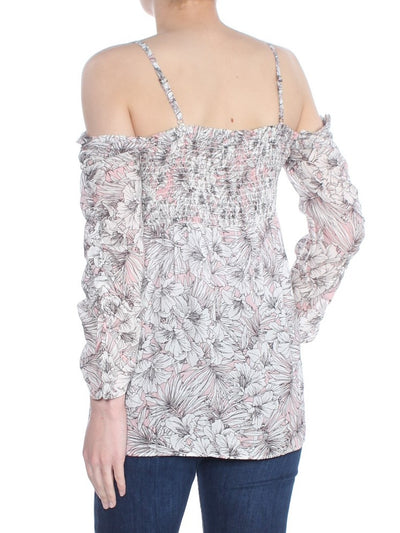 WILLIAM RAST Womens Floral Spaghetti Strap Top