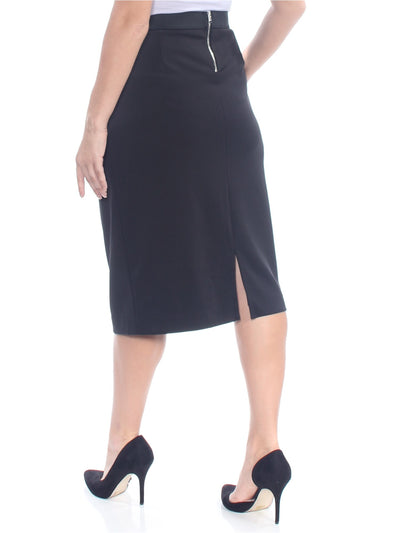 ALFANI Womens Navy Midi Wear To Work Pencil Skirt