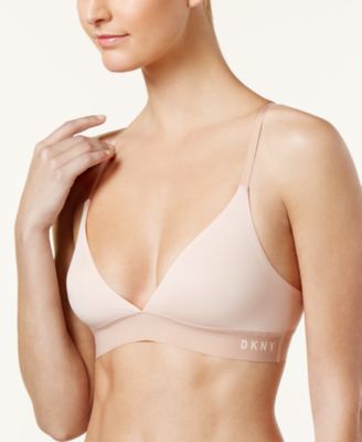 DONNA KARAN Intimates Beige Bandeau Bralette Bra L