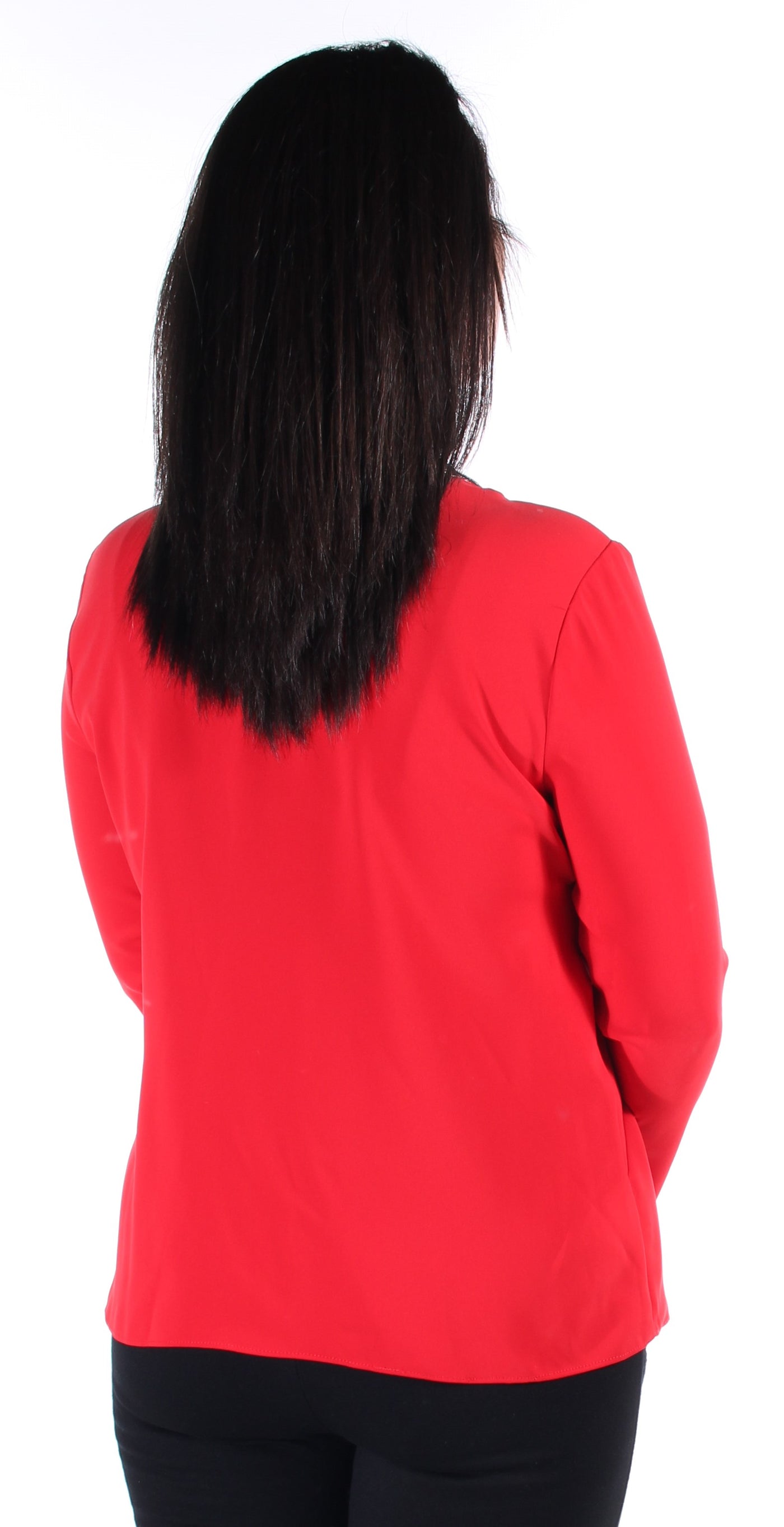 RACHEL ROY Womens Red Long Sleeve V Neck Top