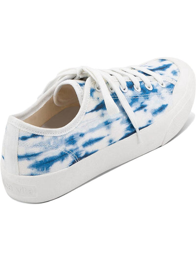 DOLCE VITA Womens Blue Tie-Dye Removable Insole Cushioned Bryton Round Toe Platform Lace-Up Sneakers Shoes 6.5