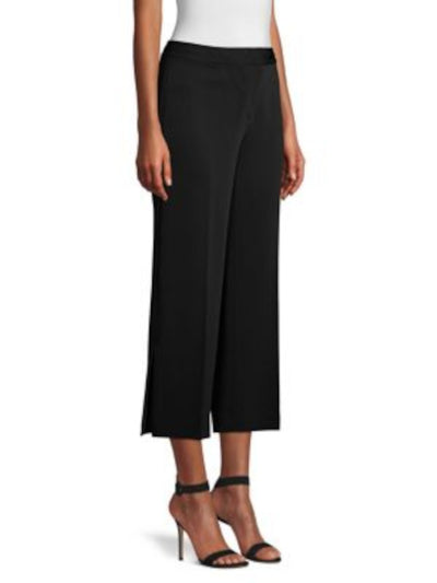 KOBI HALPERIN Womens Stretch Split Hem Wide Leg Wear To Work Cropped Pants