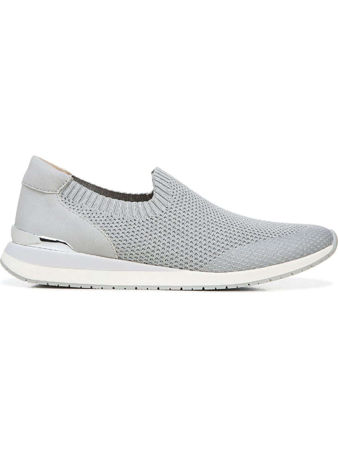 NATURALIZER Womens Silver Stretch Lafayette Round Toe Slip On Sneakers Shoes 6 M