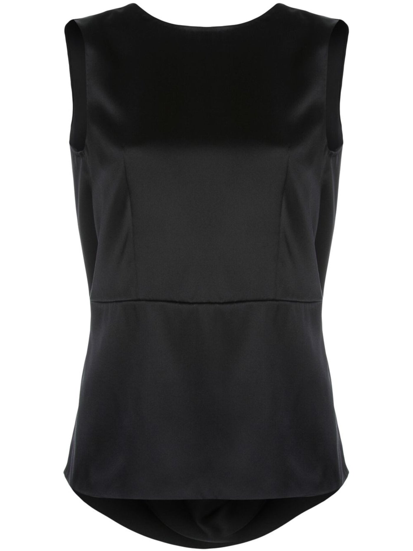 Adam Lippes Womens Black Crew Neck Tank Top Size: 6