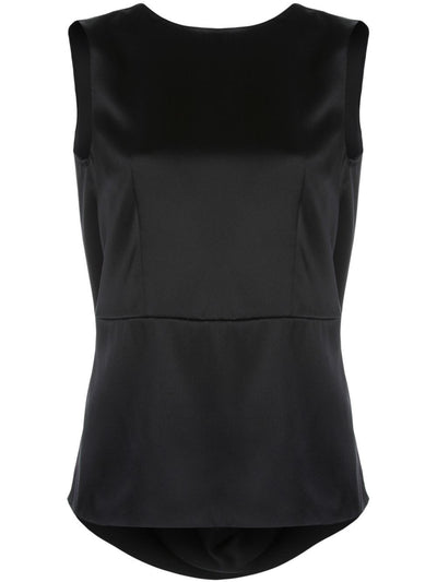 Adam Lippes Womens Black Crew Neck Tank Top Size: 6
