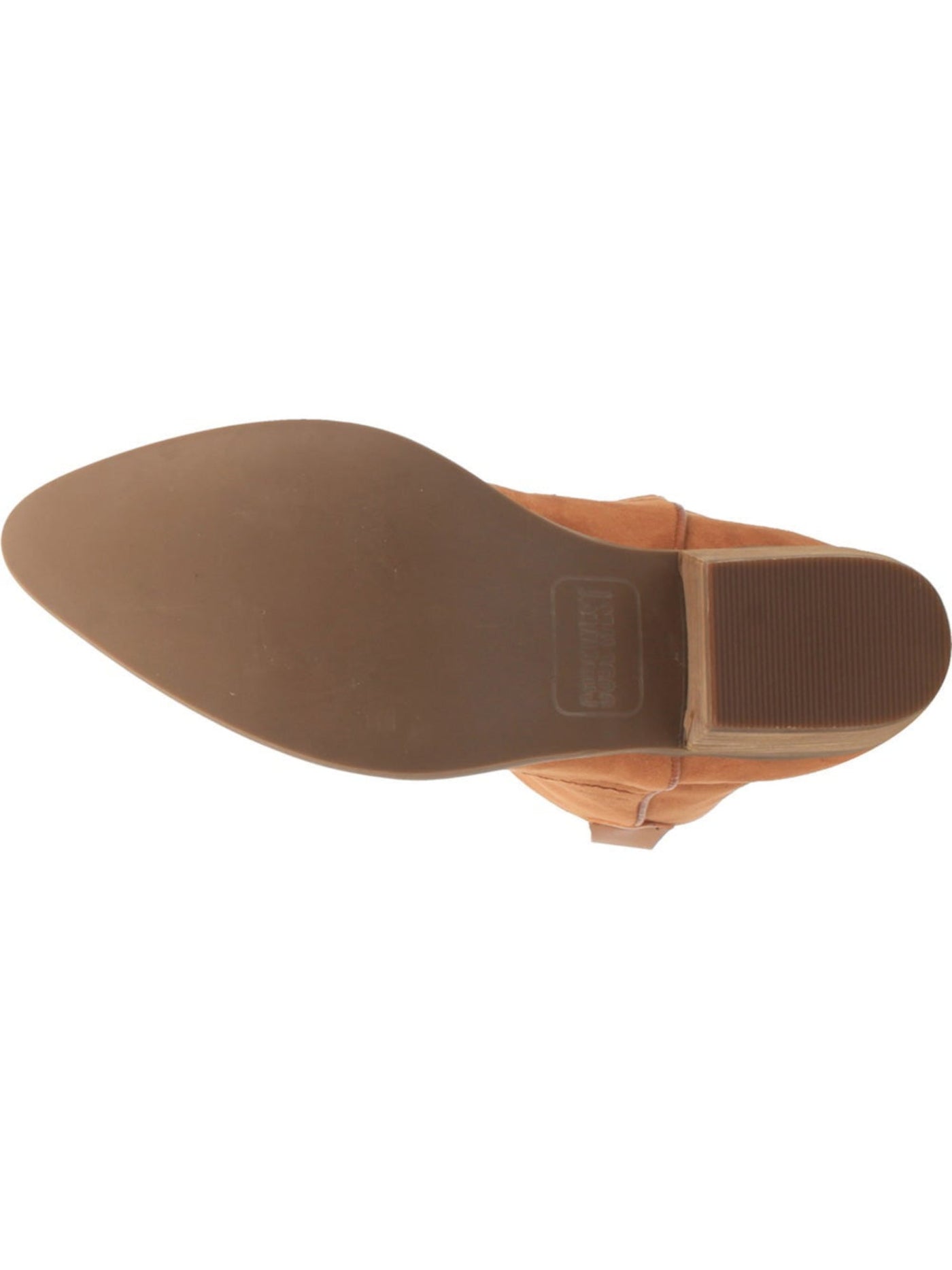 CODE WEST Womens Brown Cushioned Woke Pointed Toe Block Heel Booties M