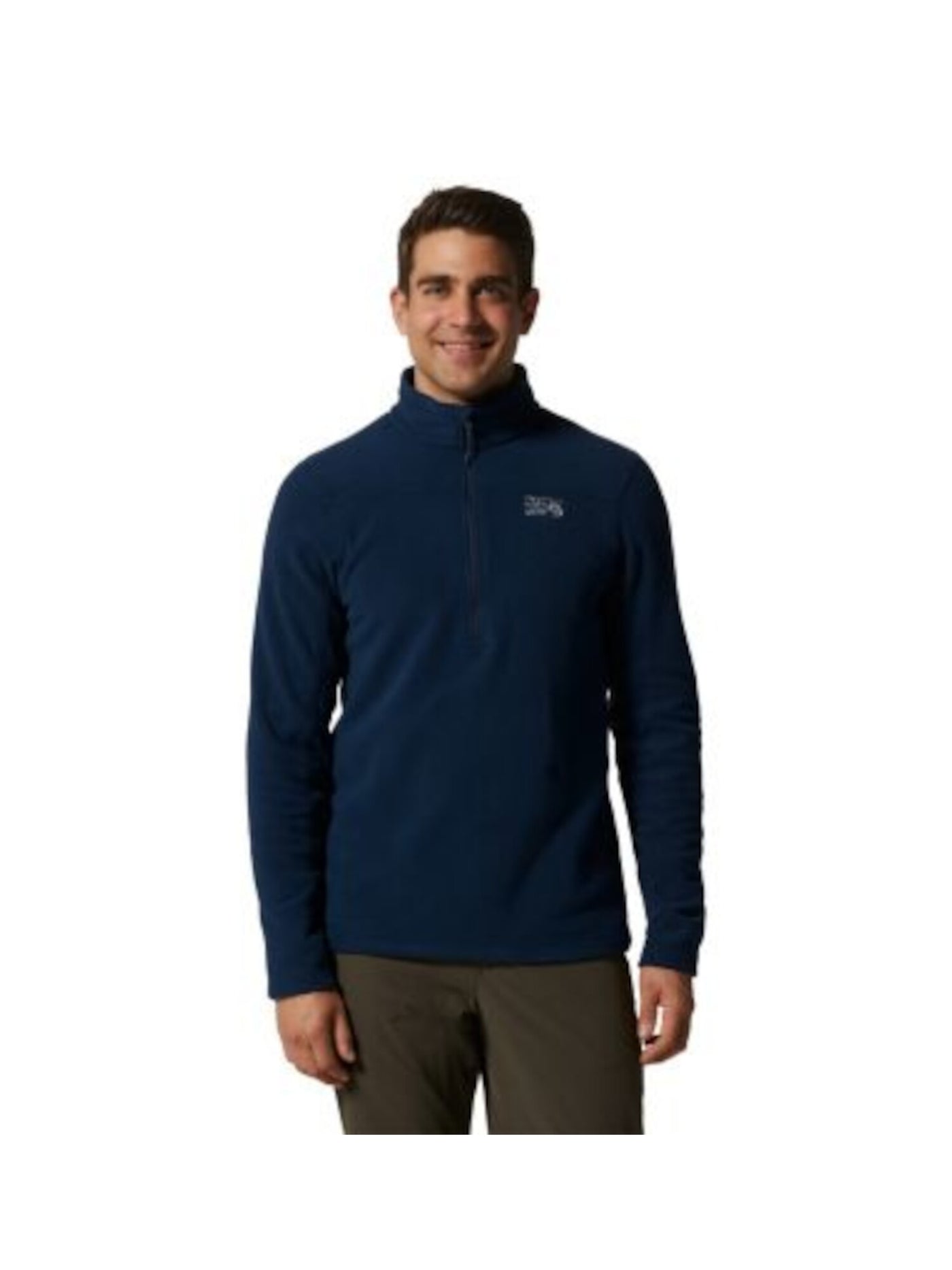 MOUNTAIN HARD WEAR Mens Navy Long Sleeve Stand Collar Quarter-Zip Moisture Wicking Sweatshirt XXL