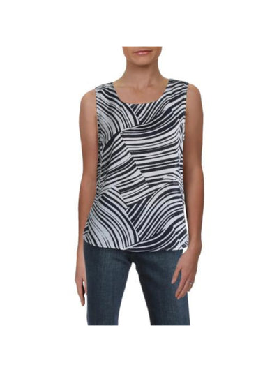 DKNY Womens Sheer Sleeveless Tank Top