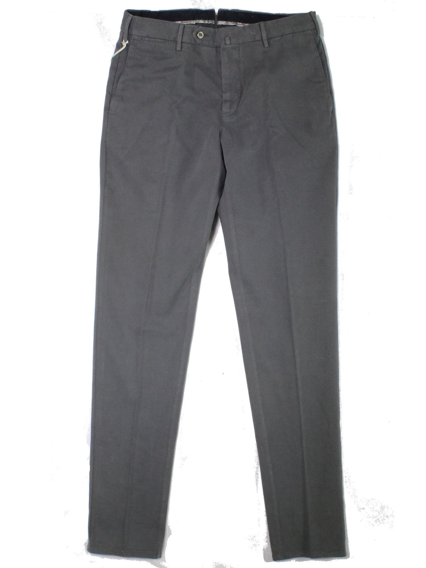 TORIN OPIFICIO Mens Gray Flat Front, Regular Fit Cashmere Chino Pants 56