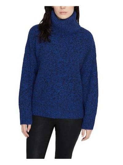 SANCTUARY Womens Navy Long Sleeve Turtle Neck Sweater S