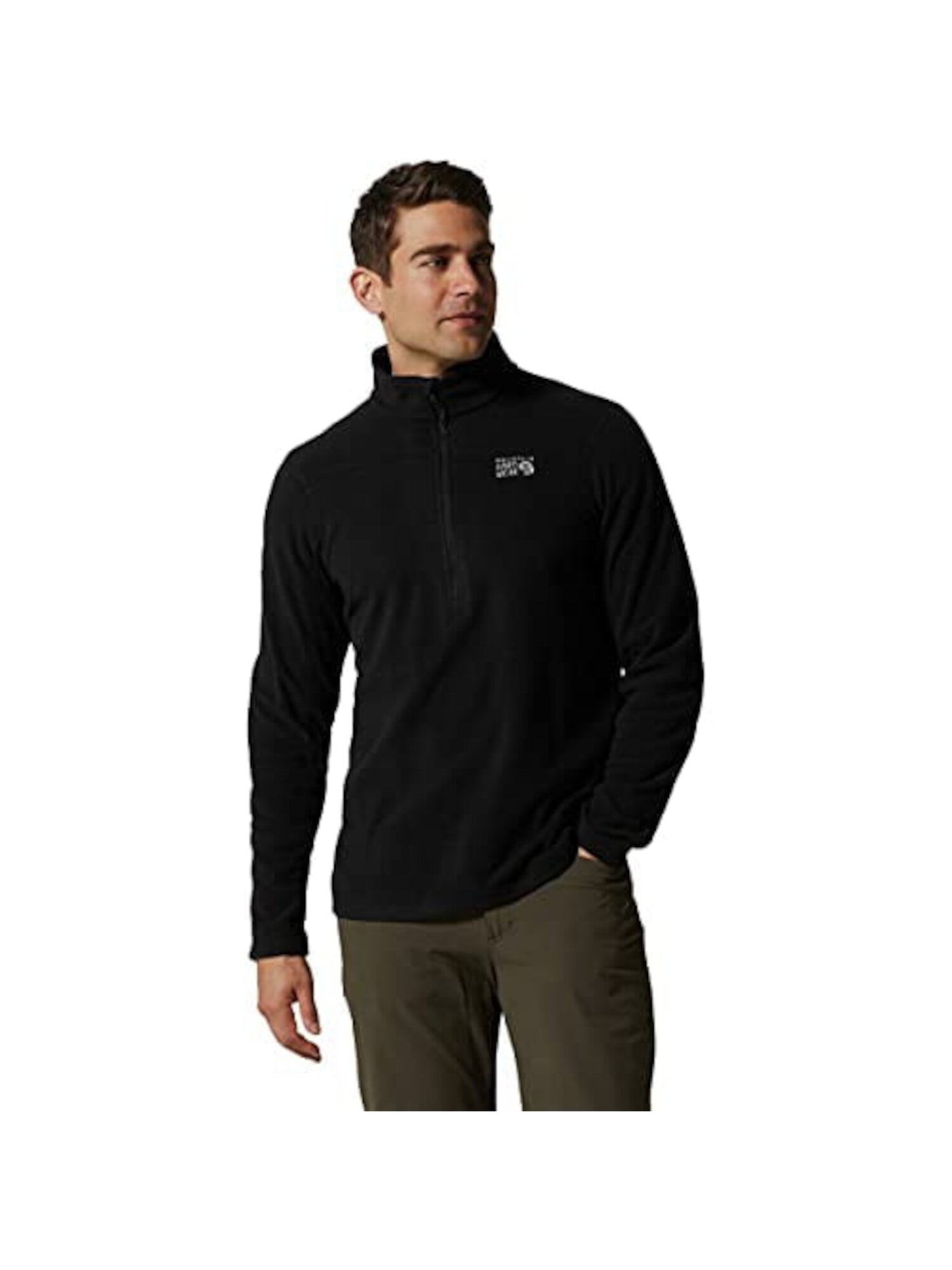 MOUNTAIN HARD WEAR Mens Black Stand Collar Quarter-Zip Moisture Wicking Sweatshirt XXL