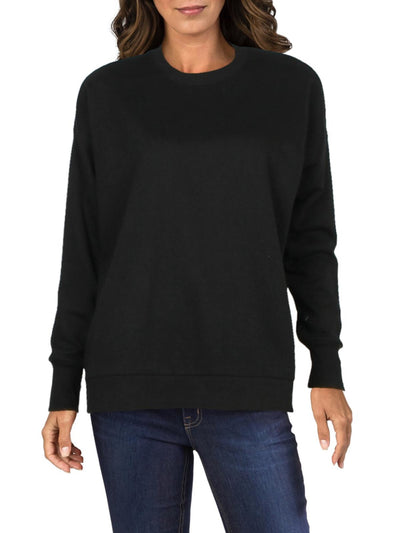 DANIELLE BERNSTEIN Womens Black Long Sleeve Jewel Neck Sweater M