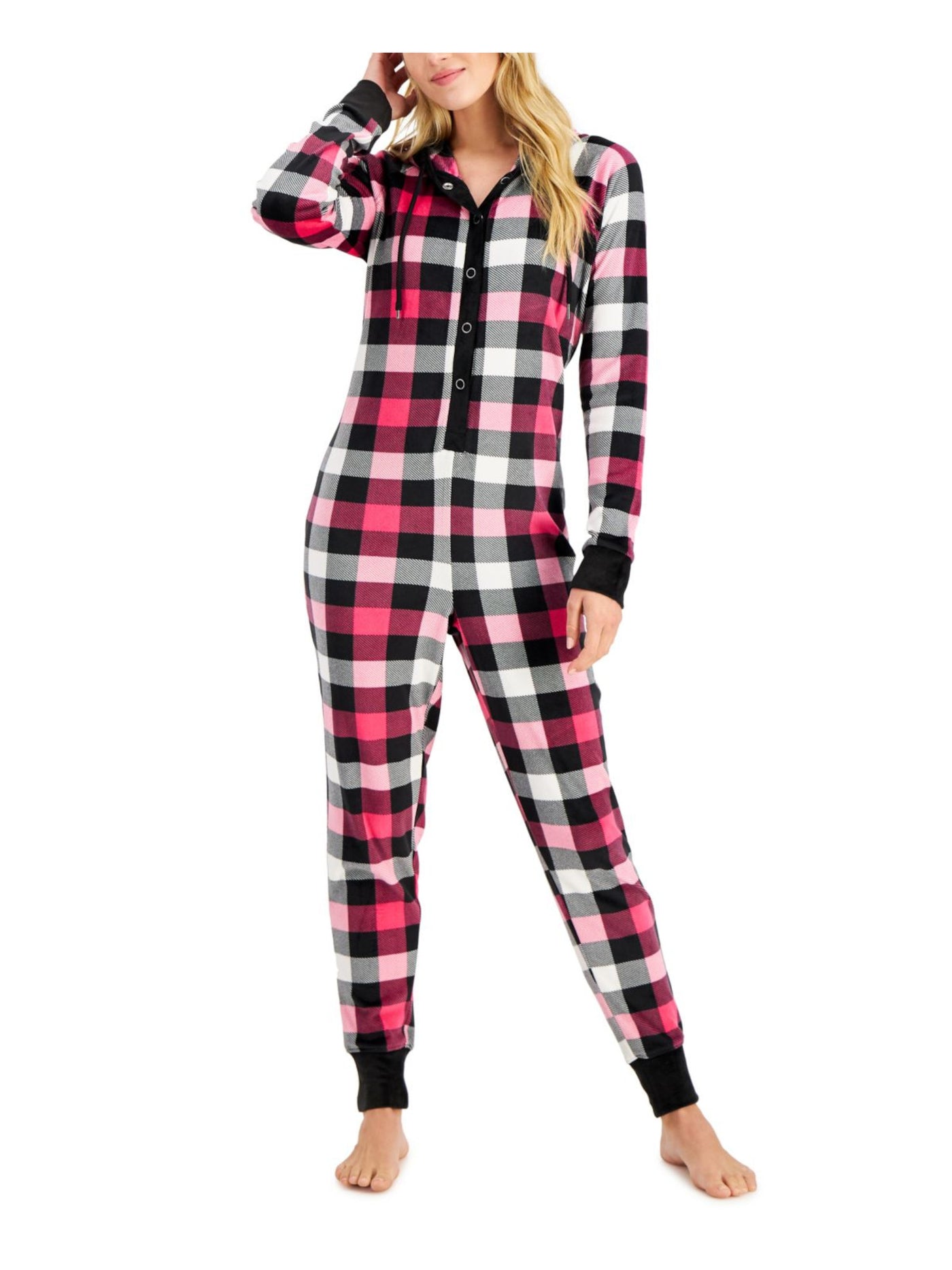 JENNI Intimates Pink Plaid L