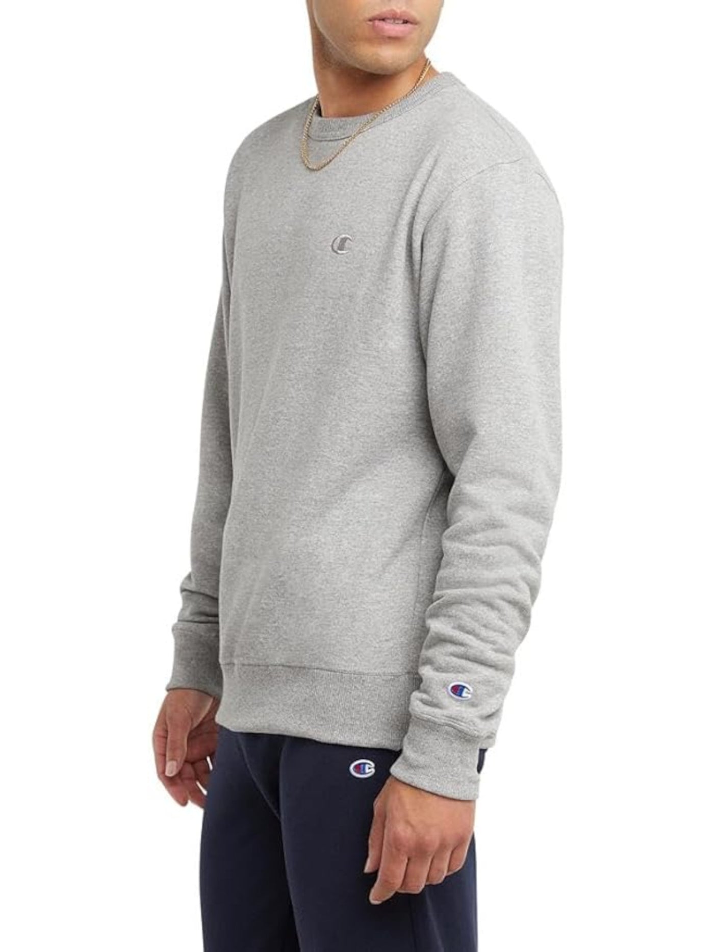 CHAMPION Mens Gray Long Sleeve Crew Neck Classic Fit Sweatshirt 2X