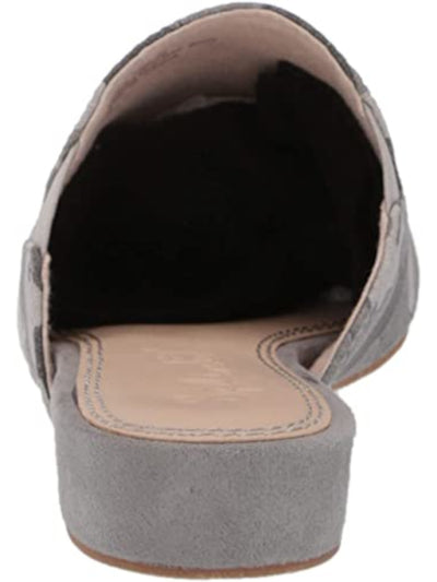 SPLENDID Womens Gray Camouflage Stretch Gore Comfort Lorne Round Toe Wedge Slip On Mules 9.5 M