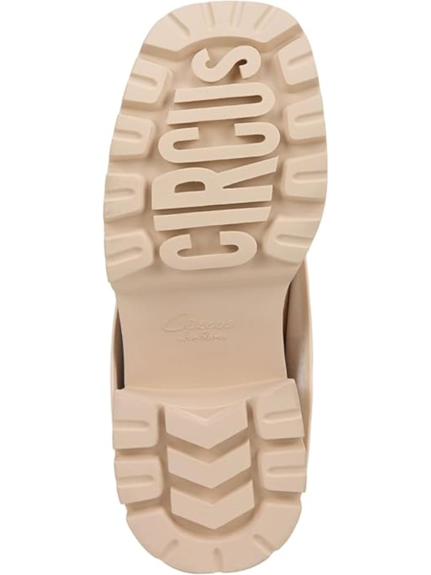 CIRCUS BY SAM EDELMAN Womens Beige 2" Platform Buckled Strap Cuffed Lug Sole Padded Noa Round Toe Block Heel Zip-Up Winter Boots M