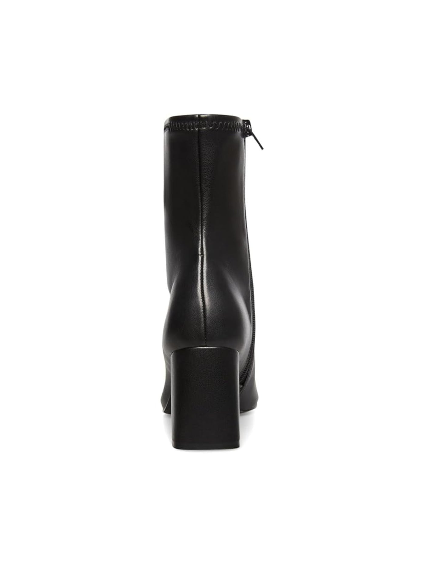 STEVE MADDEN Womens Black Seamed Front Padded Stretch Harli Square Toe Sculpted Heel Zip-Up Dress Booties 10 M