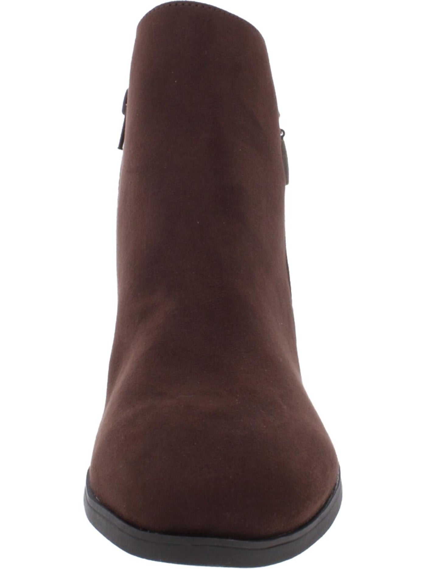 STYLE & COMPANY Womens Brown Cushioned Round Toe Wedge Zip-Up Booties 6