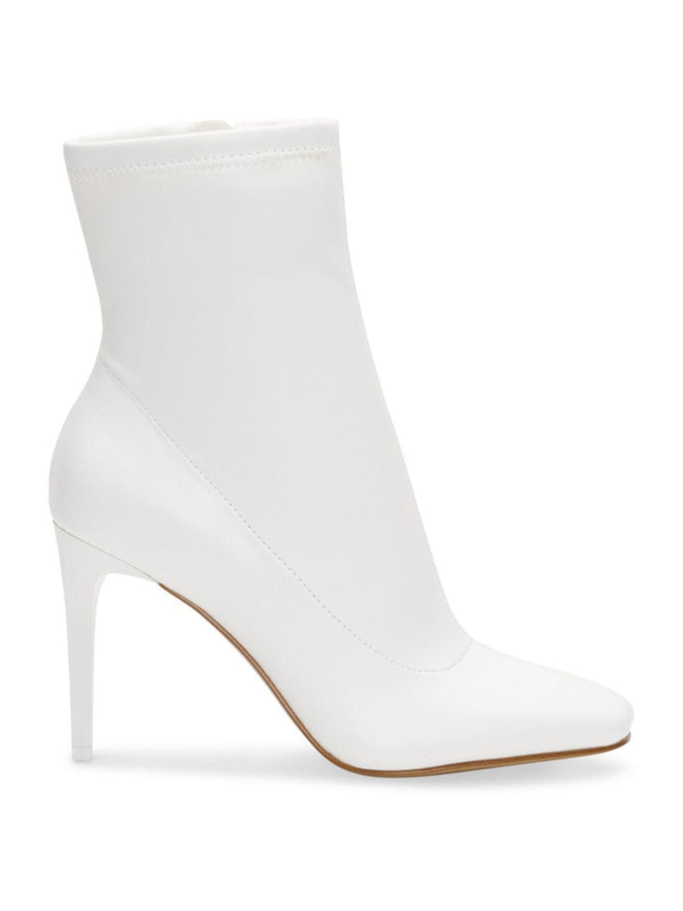 INC Womens White Padded Stretch Vidalia Square Toe Stiletto Zip-Up Dress Booties 10 M