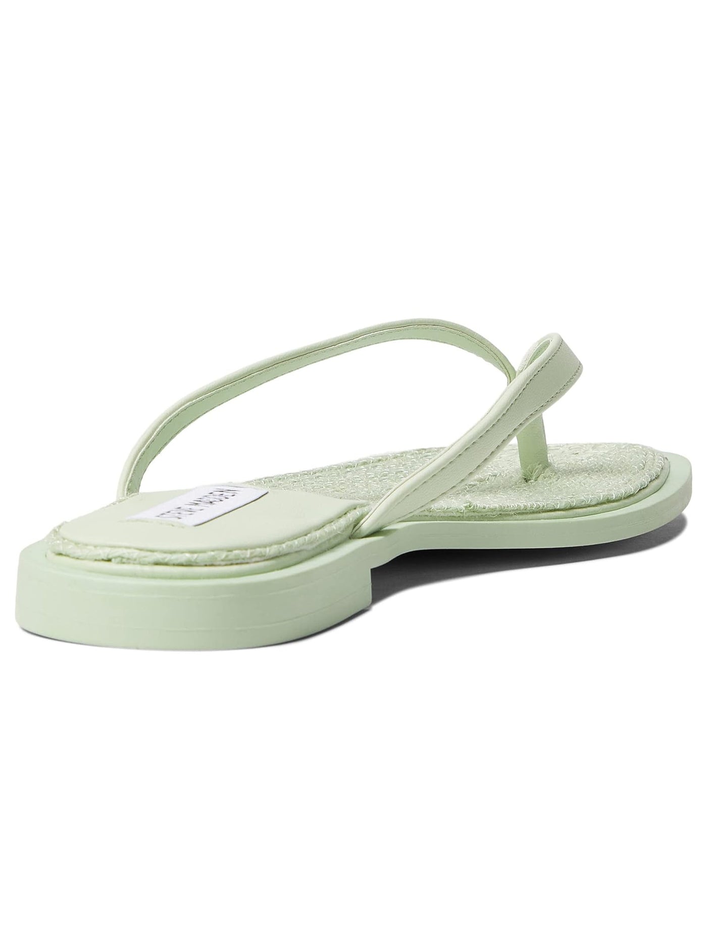 STEVE MADDEN Womens Mint Green Padded Abela Square Toe Block Heel Slip On Flip Flop Sandal 8