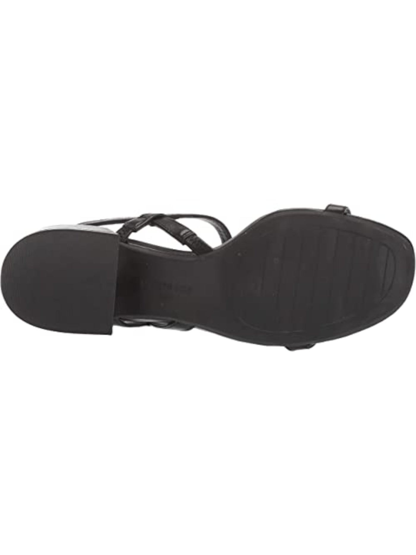KENNETH COLE NEW YORK Womens Black Comfort Maisie Square Toe Block Heel Slip On Leather Slingback Sandal