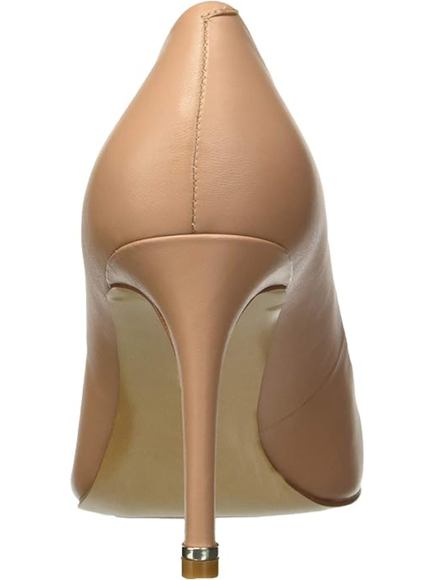 KENNETH COLE NEW YORK Womens Beige Cushioned Comfort Riley 85 Pointed Toe Stiletto Slip On Leather Dress Pumps Shoes 6 M