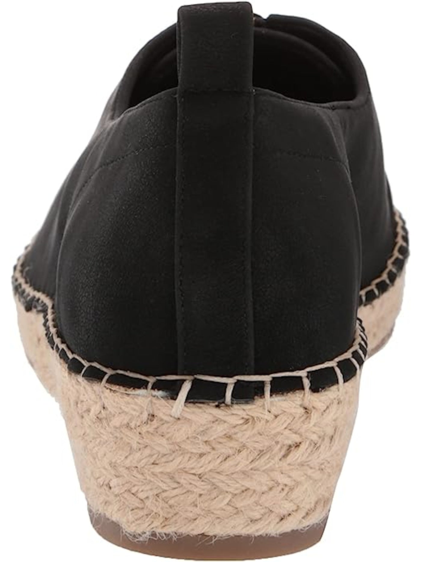 BELLA VITA Womens Black Pull Tab Zipper Vamp Cushioned Jimena Round Toe Wedge Slip On Espadrille Shoes 8.5 WW