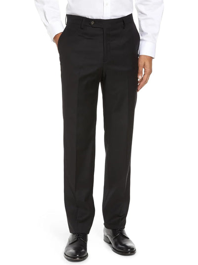 CALVIN KLEIN Mens Black Classic Fit Pants 40W/ 30L