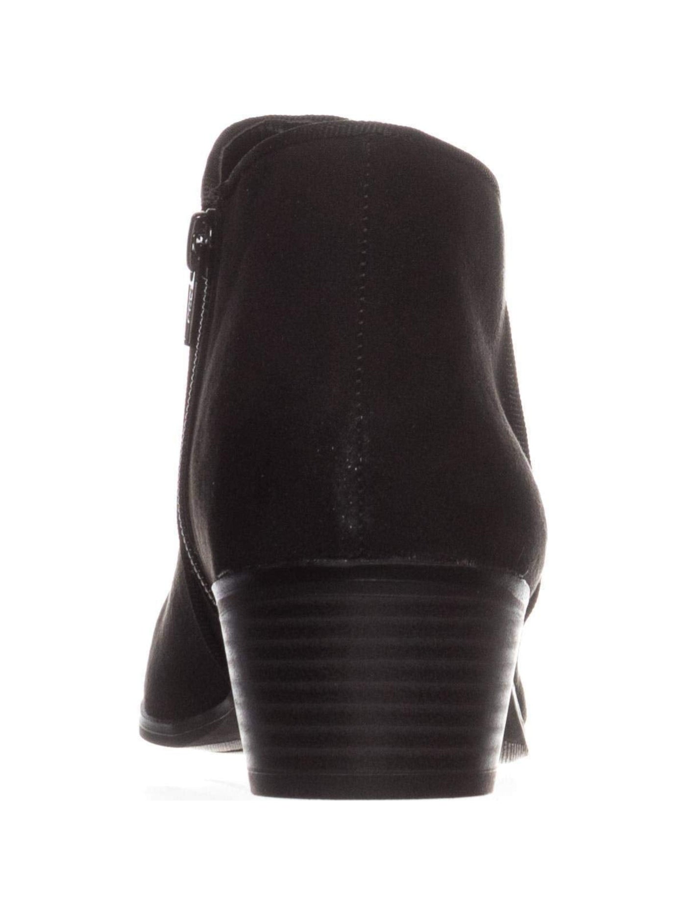 STYLE & COMPANY Womens Black Padded Wileyy Almond Toe Block Heel Zip-Up Booties 7.5 M