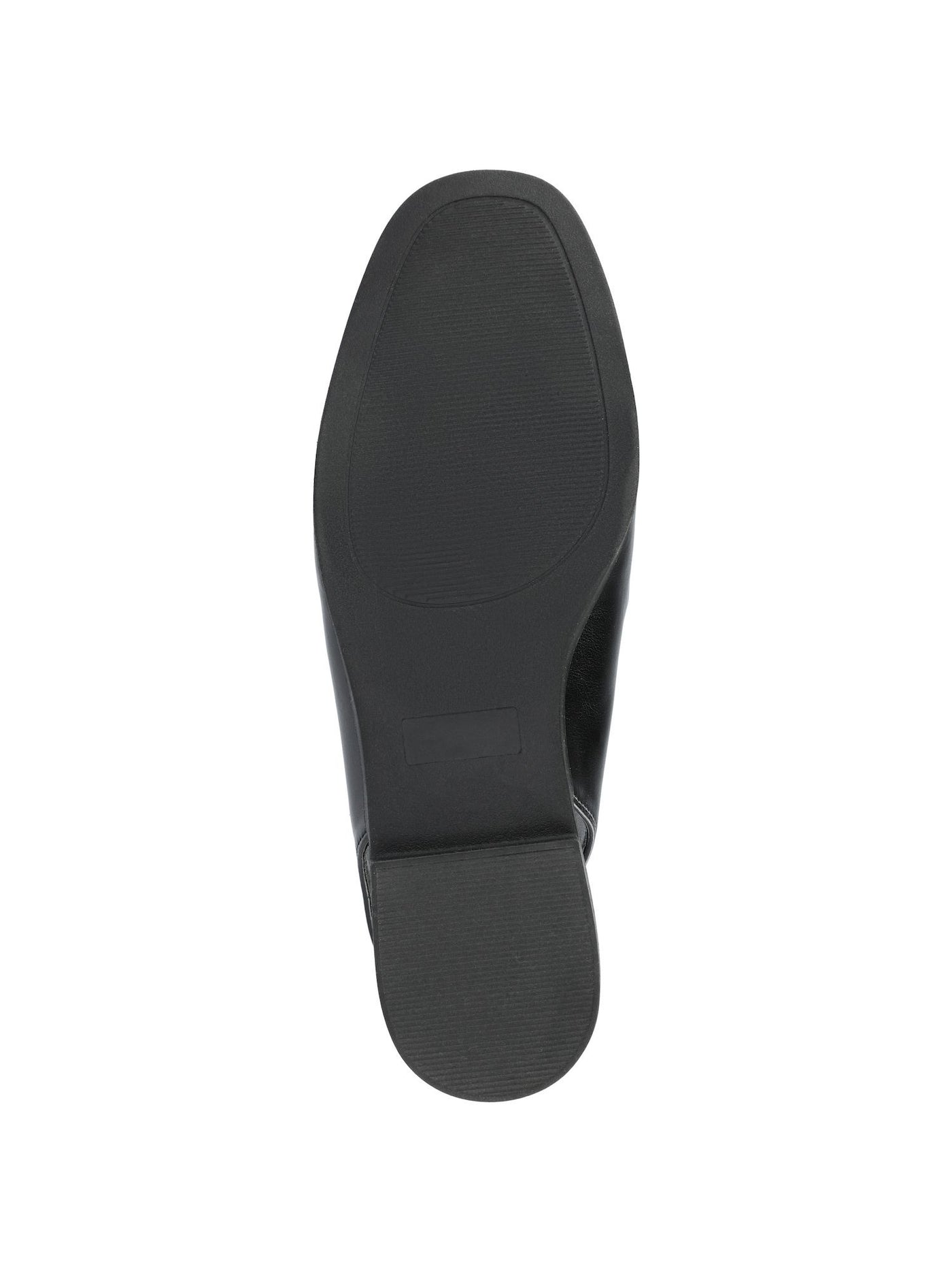 JOURNEE COLLECTION Womens Black Mixed Media Bit Hardware Goring Cushioned Lainey Square Toe Slip On Dress Slingback M
