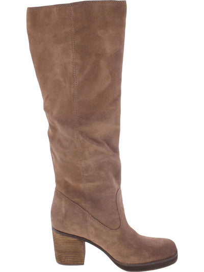 ZODIAC Womens Brown Arch Support Cushioned Padma Square Toe Block Heel Heeled Boots 8.5 M