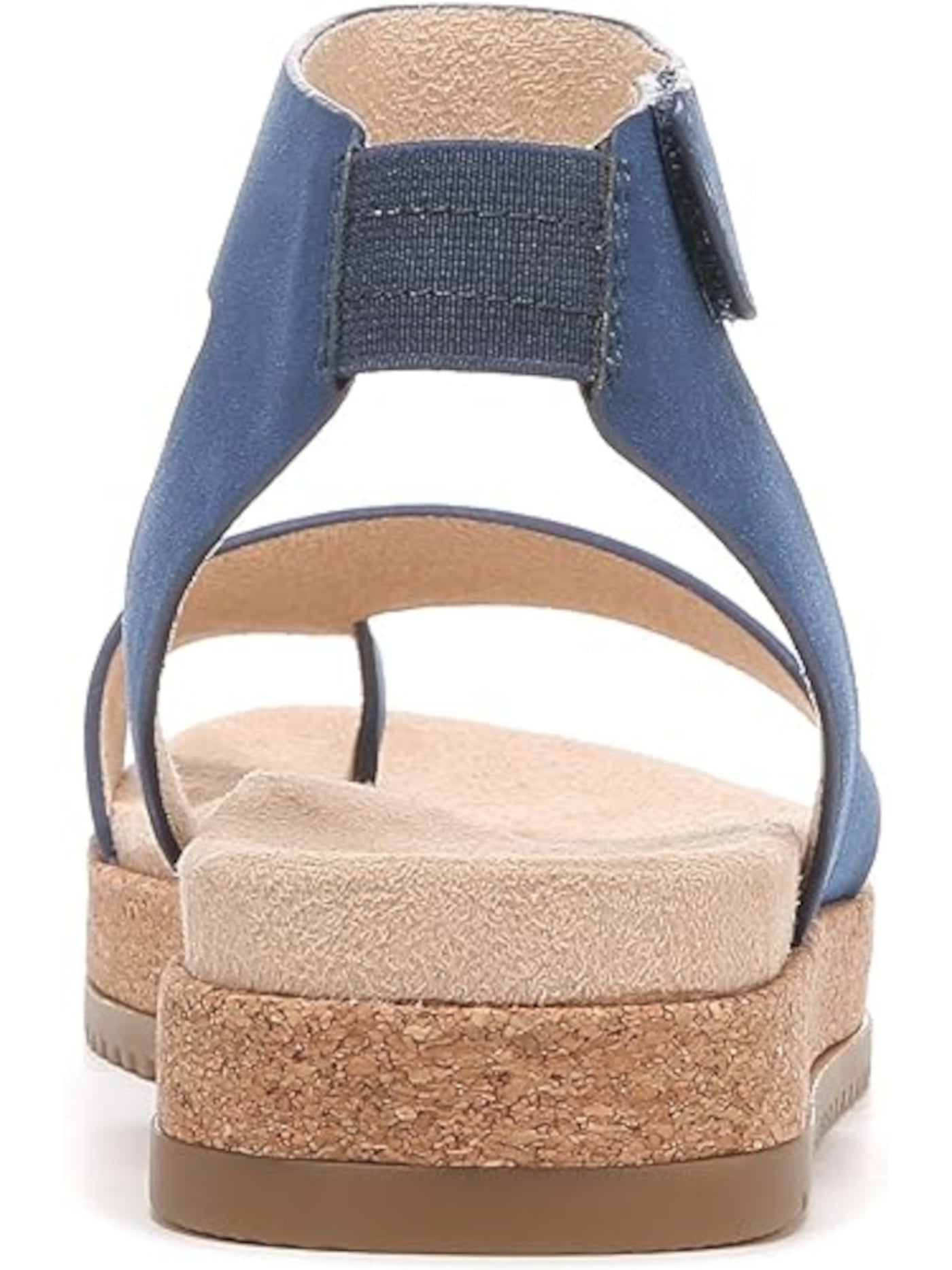 SOUL BY NATURALIZER Womens Blue Toe Strap Ankle Strap Padded Divina Round Toe Platform Slingback Sandal 6.5 M