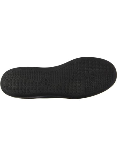 CLOUD STEPPERS BY CLARKS Womens Black Impact Absorption Cushioned Removable Insole Sillian Round Toe Wedge Slip On Flats Shoes W