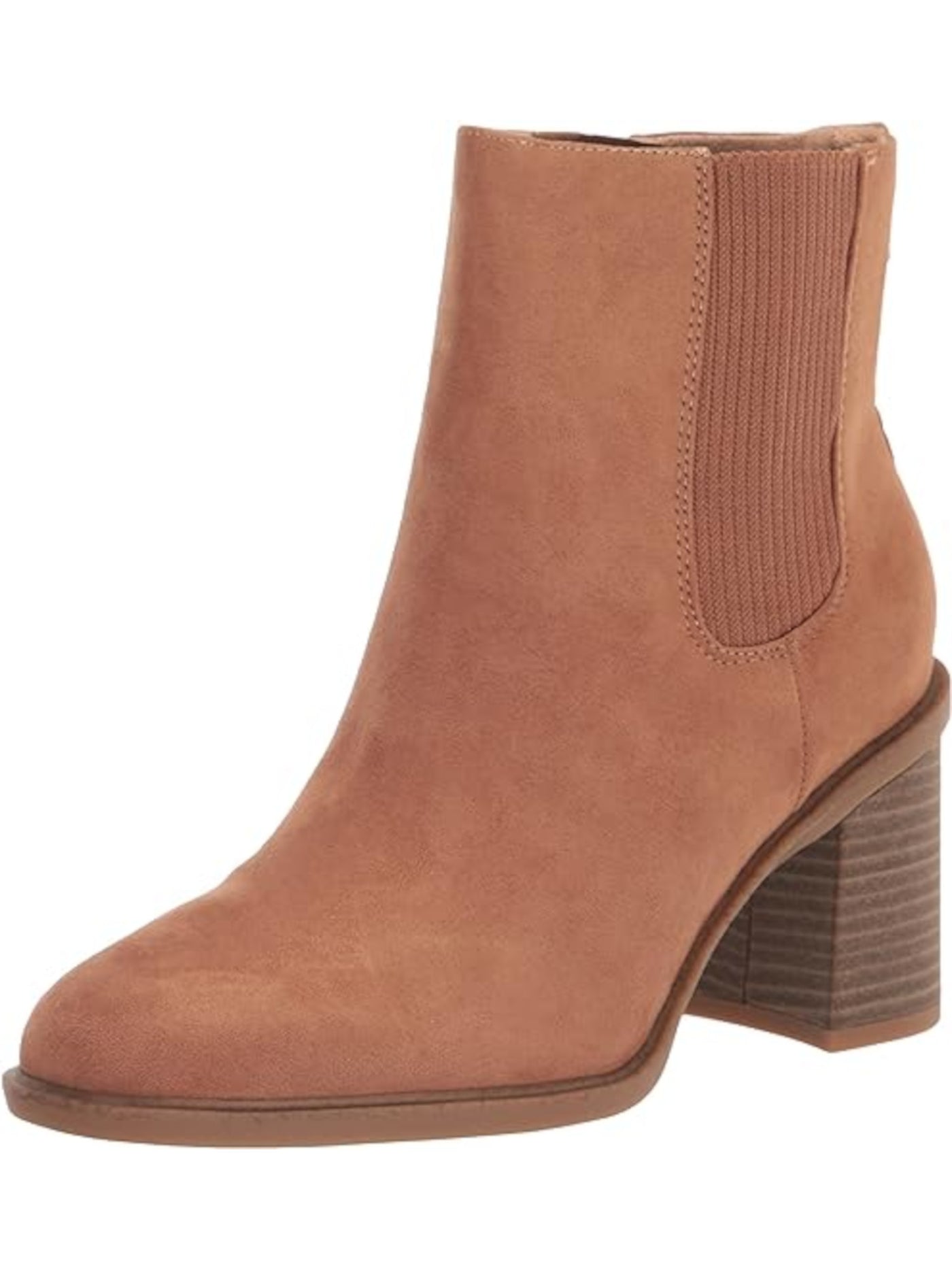 DR SCHOLLS Womens Beige Goring Odor Control Comfort Ride Away Square Toe Block Heel Zip-Up Booties 9 M