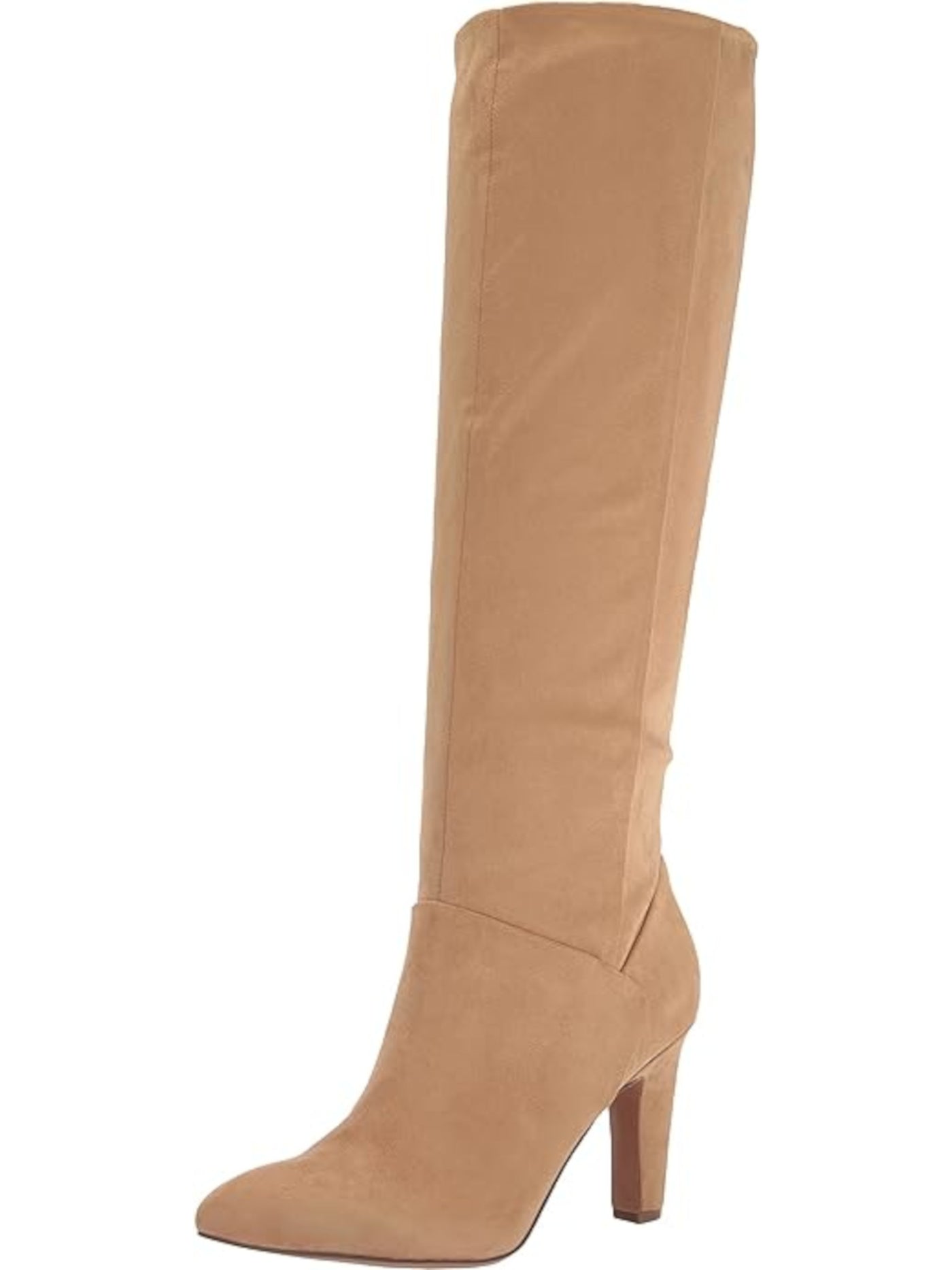 FRANCO SARTO Womens Beige Cushioned Goring Koko Pointed Toe Zip-Up Heeled Boots 11 M