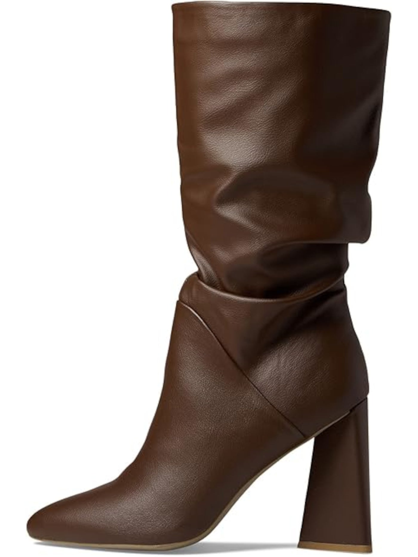 DV DOLCE VITA Womens Brown Padded Wandah Pointed Toe Sculpted Heel Dress Slouch Boot 6.5