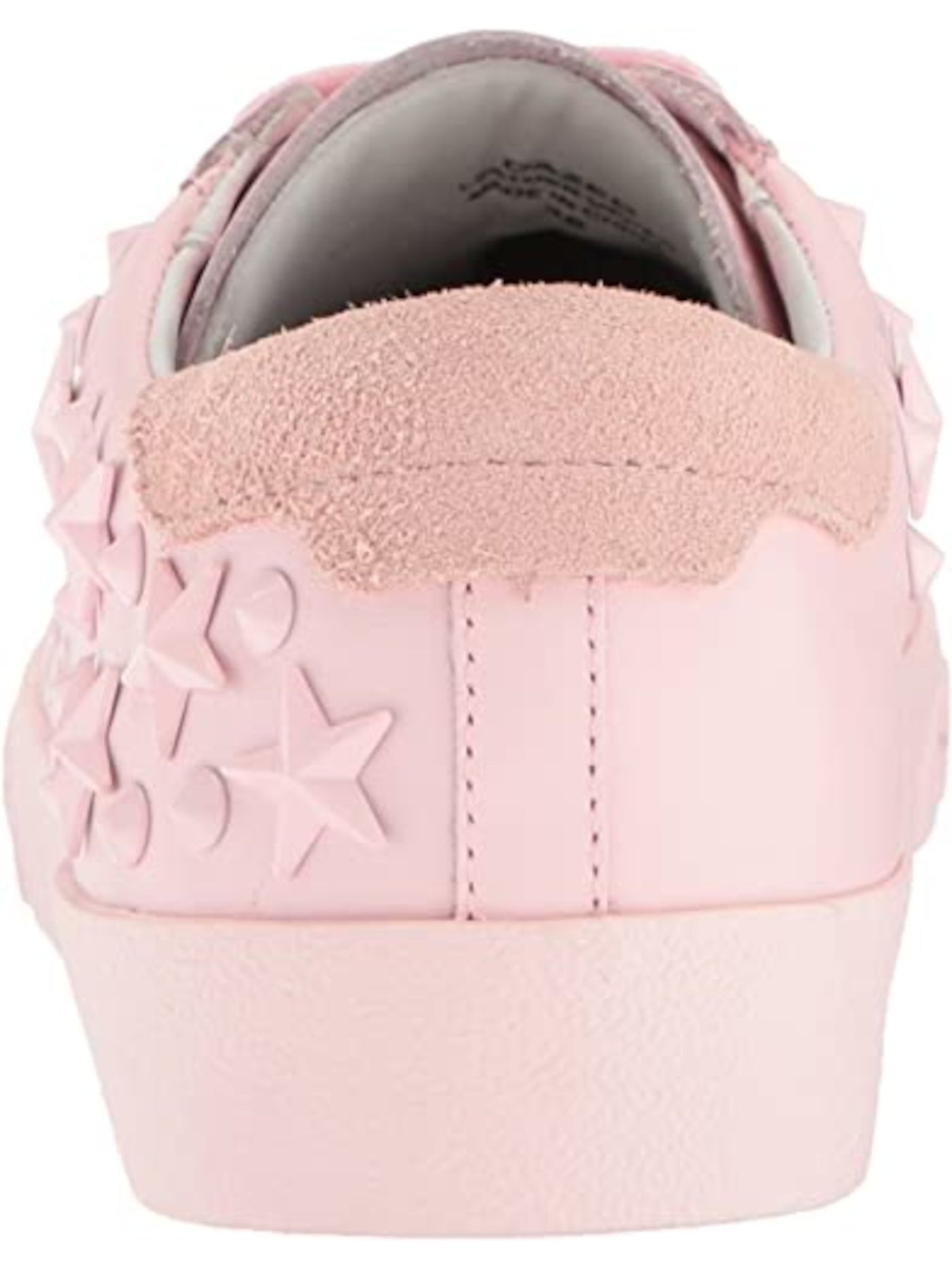 ASH Womens Pink Comfort Removable Insole Studded Dazed Round Toe Platform Lace-Up Leather Athletic Sneakers Shoes 41