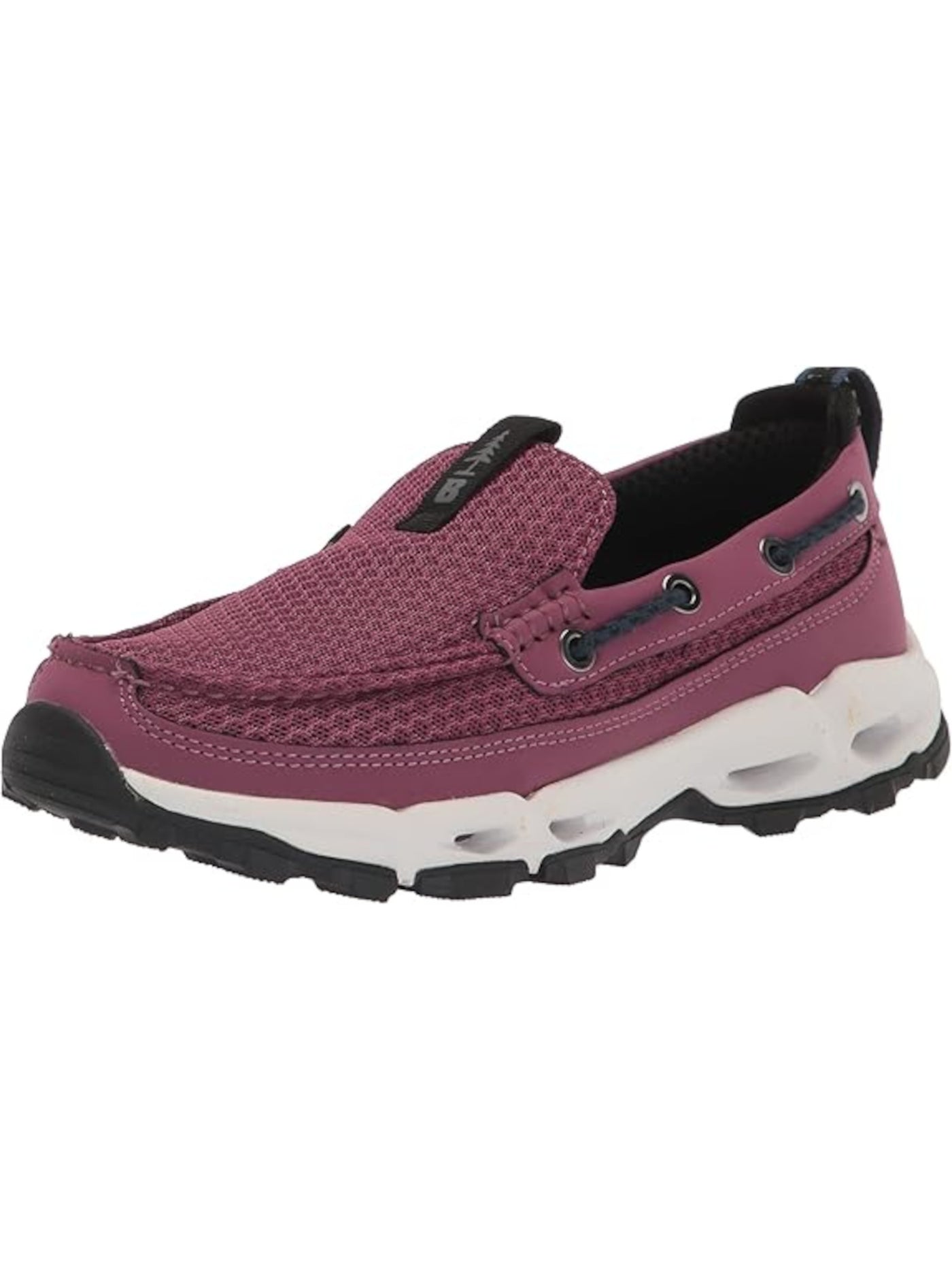 BASS OUTDOOR Womens Purple Slip Resistant Breathable Round Toe Slip On Boat Shoes 8 M