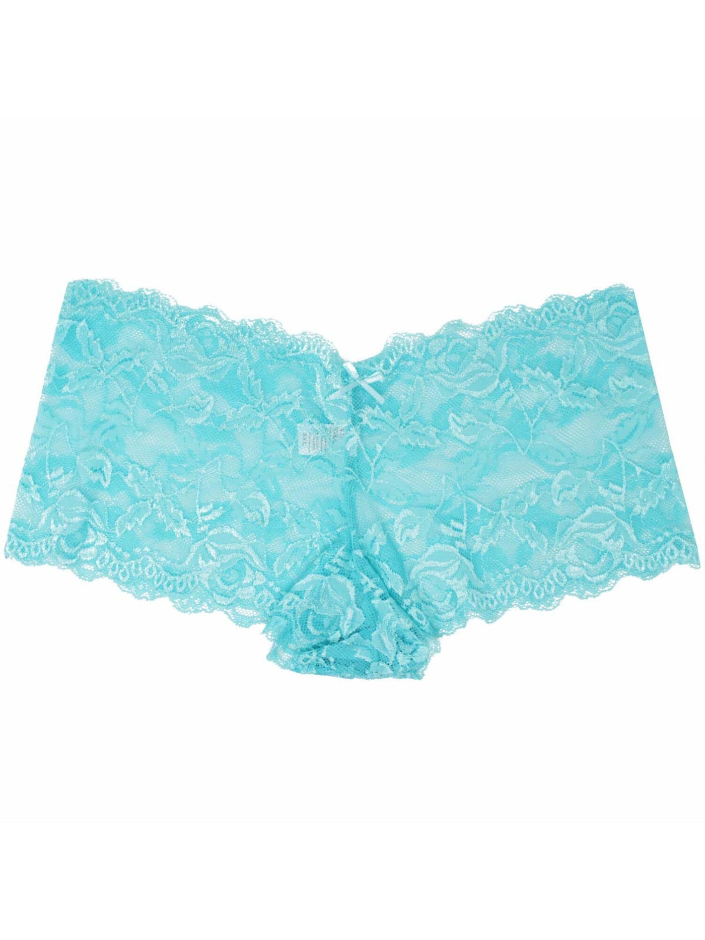 MAMIA Intimates Light Blue Floral Lace Romantic Boy Short Size: XL