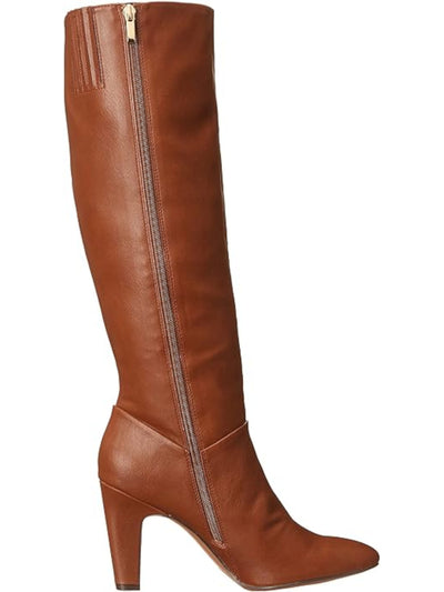FRANCO SARTO Womens Brown Goring Padded Koko Pointed Toe Stiletto Zip-Up Dress Boots 6.5 M WC