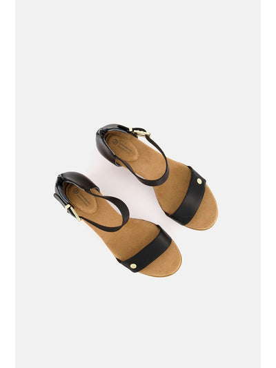 GIANI BERNINI Womens Black Buckle Accent Cushioned Daytonn Almond Toe Wedge Zip-Up Espadrille Shoes M