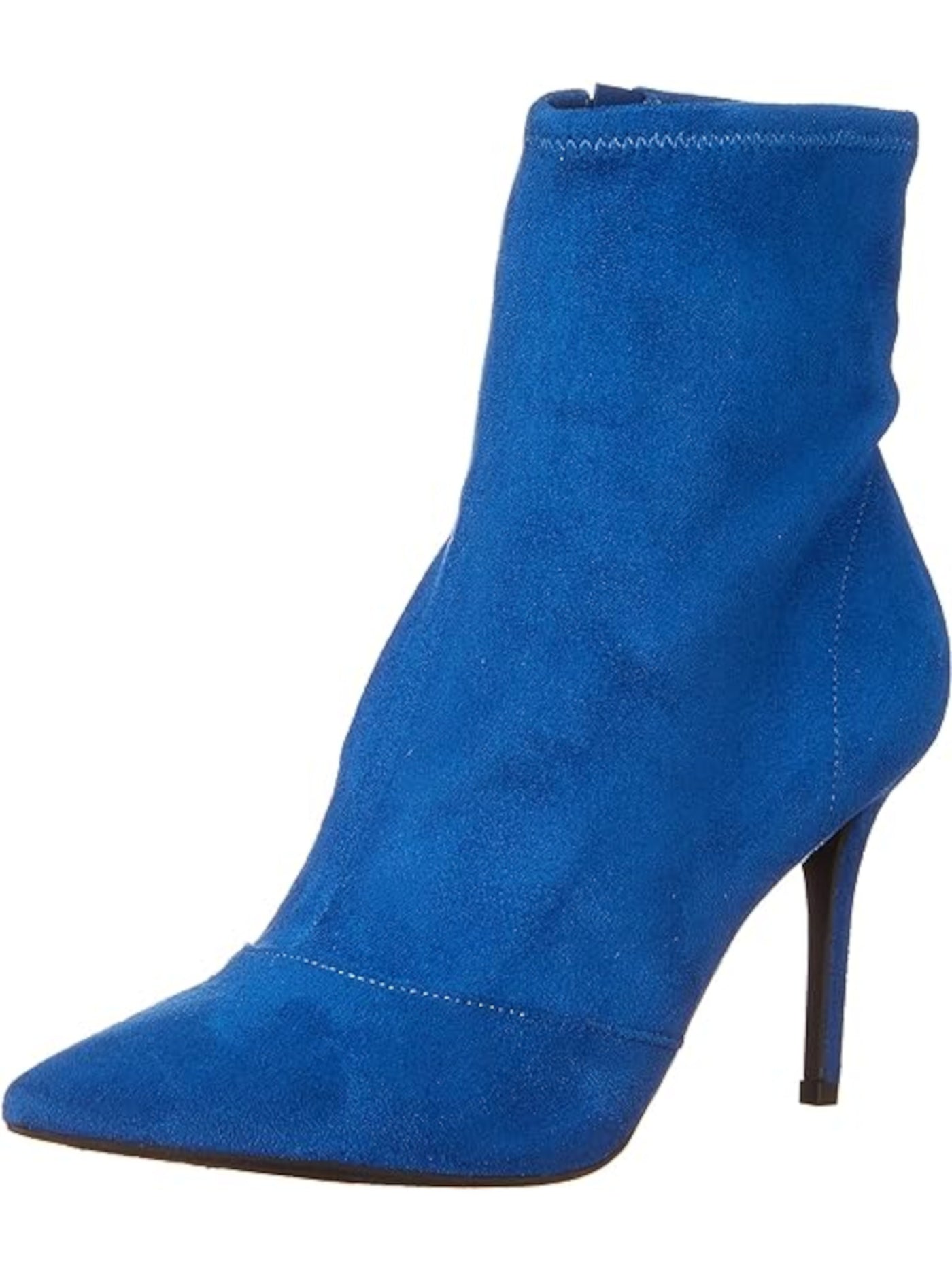 JESSICA SIMPSON Womens Blue Padded Alliye Pointed Toe Stiletto Zip-Up Dress Boots 5.5 M